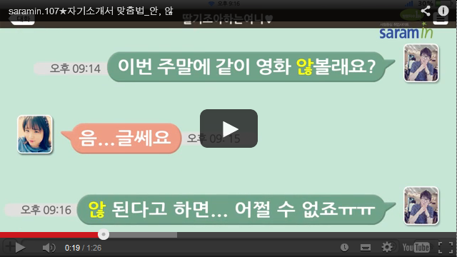 자기소개서 맞춤법_안,않편